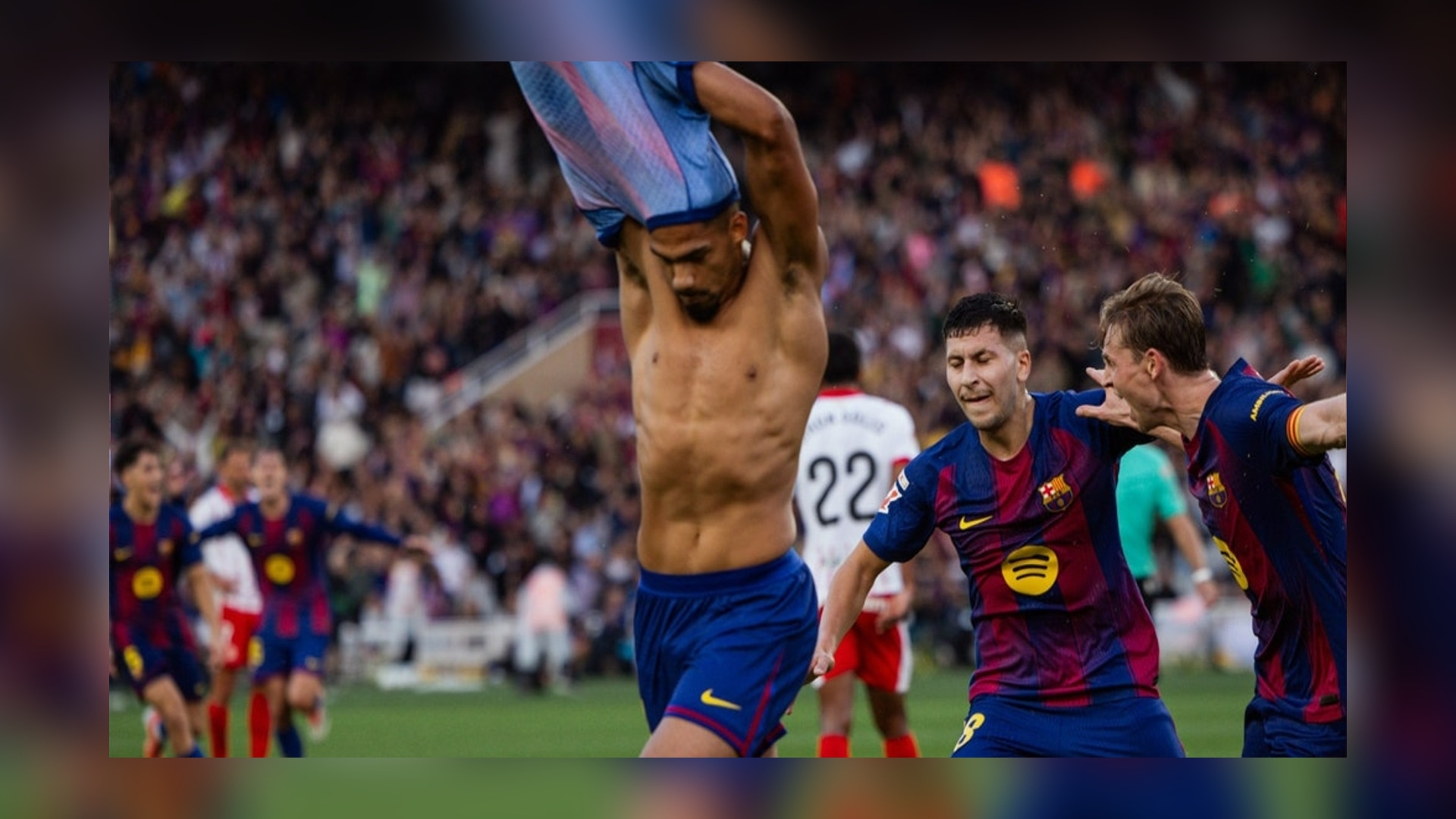 «Araújo, protagonista estelar antes del Clásico: Barcelona triunfa 2-1 sobre Girona en LaLiga (VIDEO)»