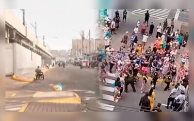 Ambulantes de Gamarra intentan tomar av. Aviación tras desalojo; cierran vías cercanas