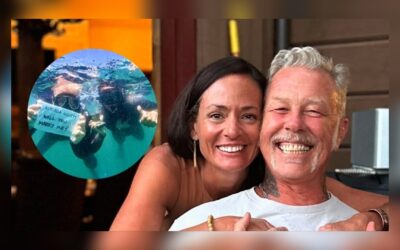 JAMES HETFIELD, líder de Metallica, se compromete con su novia Adriana Gillett