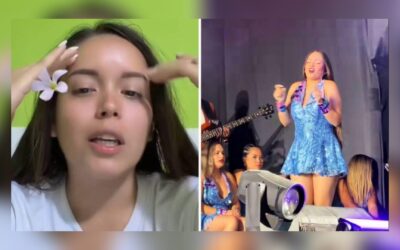 Kiara Lozano y el baile eléctrico: polémica en concierto de Corazón Serrano