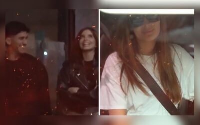 Laura Spoya: reacción tras ver a su saliente Sebastián Gálvez con otra mujer